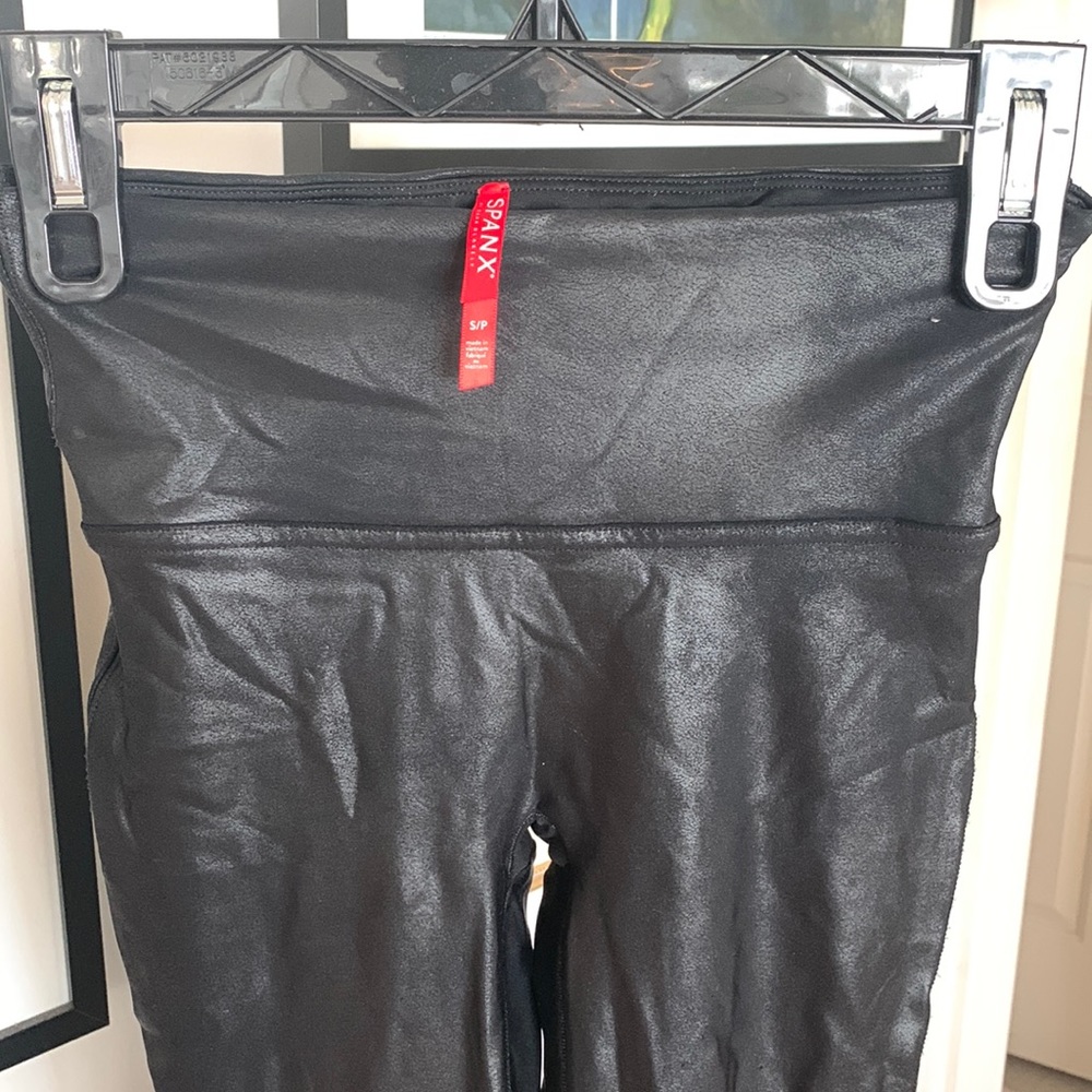 Spanx Leather Look Leggings